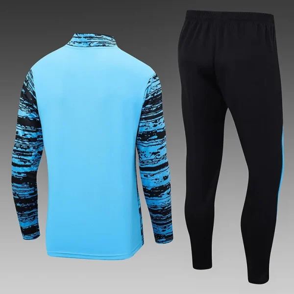 2024/2025 Al-Nassr Half-Pull Training Suit Blue Black Football Shirt - Image 8