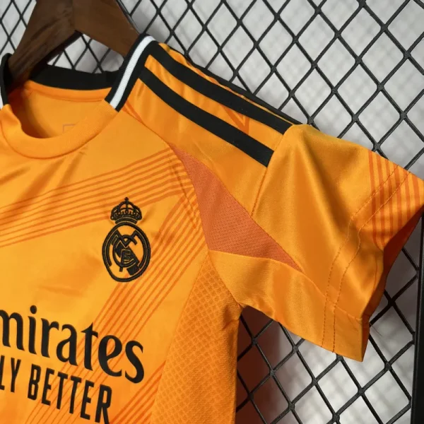 24-25 Real Madrid Third Away Kids Kit Soccer Jersey+Shorts - Image 4