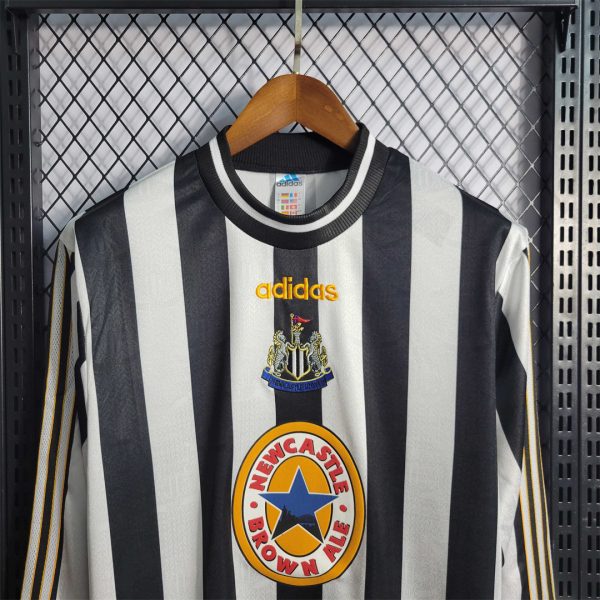 Adidas Newcastle United Retro Home Long Sleeve Football Jersey 97-99 - Image 9