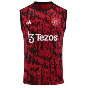 23-24 Manchester United Pre-Match Vest Jersey Red