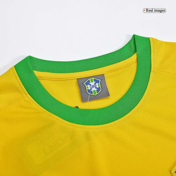 Brazil Retro Jersey Home World Cup 1970 - Image 4