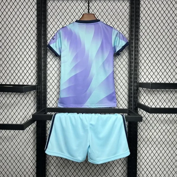 24-25 Arsenal Third Away Soccer Kids Kit Jersey+Shorts - Image 4
