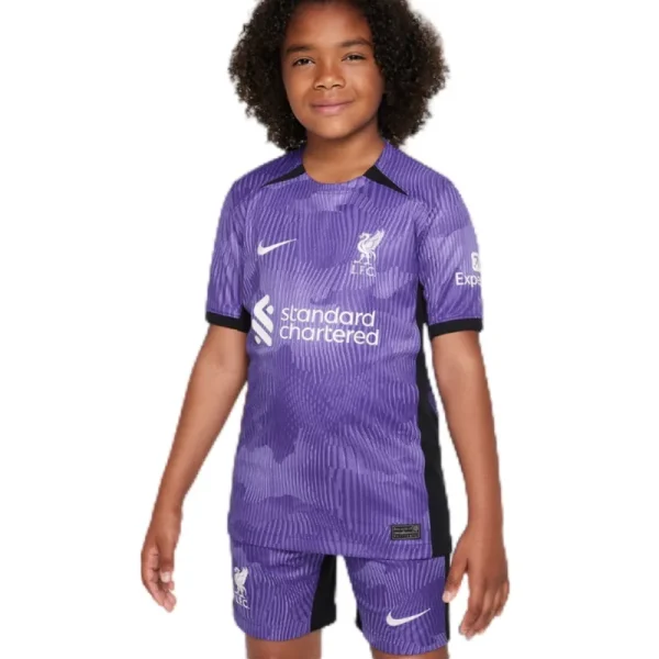 23-24 Kids Liverpool Third Jersey Kit - Image 3