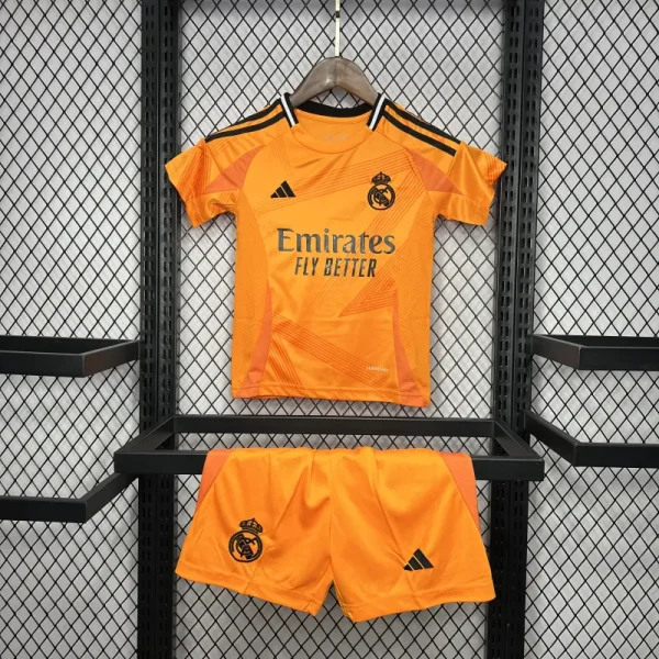 24-25 Real Madrid Third Away Kids Kit Soccer Jersey+Shorts - Image 6