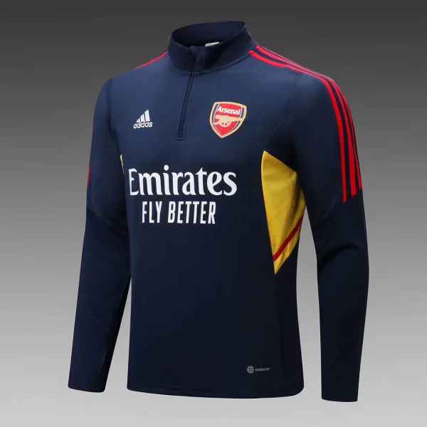 Arsenal Half-Pull Training Suit Royal Blue Football Shirt 2022/2023 - Image 3