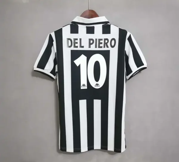 1996-97  Juventus Del Piero #10 Zidane #21 Retro Jersey Home Replica - Image 9