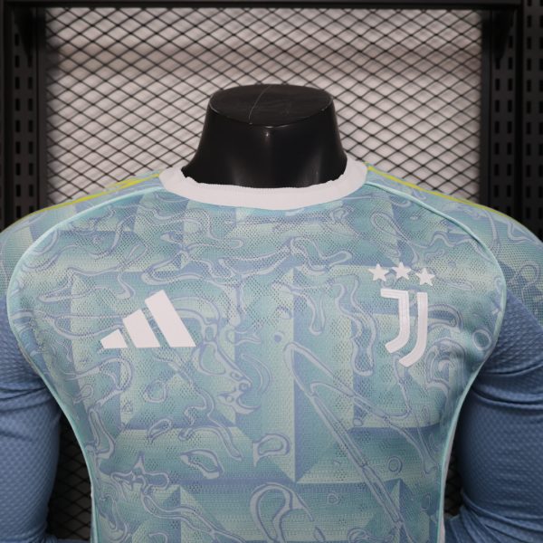 Juventus Away Jersey Football Shirt Long Sleeve Player Version 25-26 - Image 3