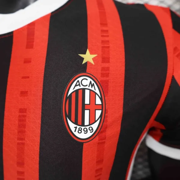 24-25 AC Milan Home Soccer Jersey Player Version - Image 6