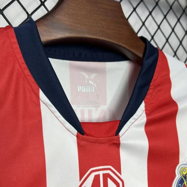 24-25 Chivas Home Soccer Kids kit Jersey+Shorts - Image 9