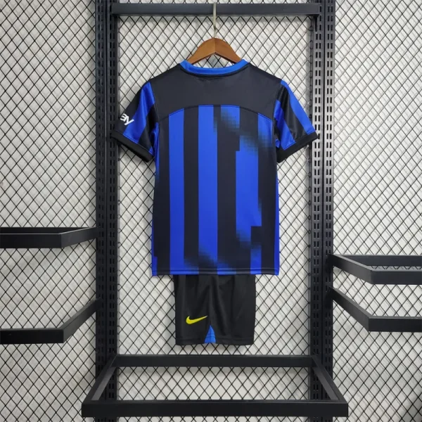 23-24 Inter Milan Home Kids Kit Jersey+Shorts - Image 4