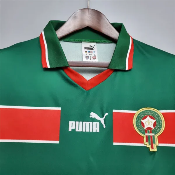 Morocco World Cup 1998 Rrtro Jersey Home - Image 3