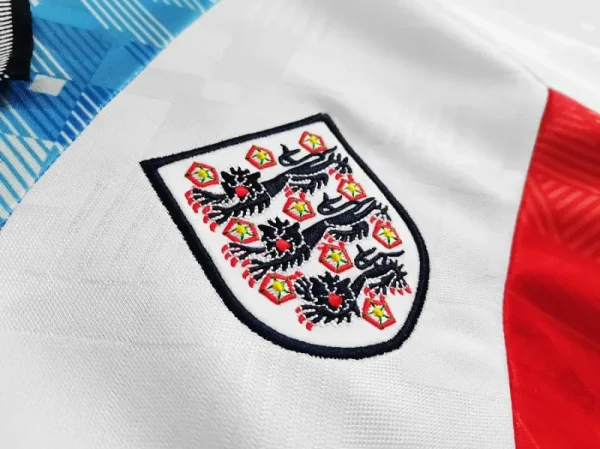 1990 England Retro Soccer Jersey Mash-Up - Image 4
