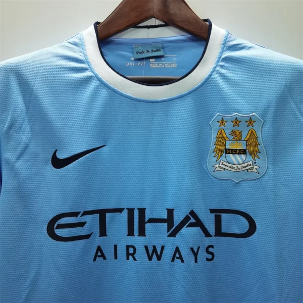 2013/14Manchester City Retro Home Jersey - Image 3