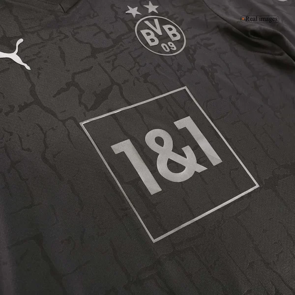 22-23 Borussia Dortmund All-Black Special Jersey - Image 6