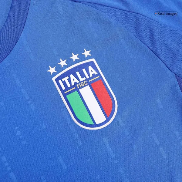 Italy Home Jersey CHIESA #14 BARELLA #18 DIMARCO #3 EURO 2024 - Image 6