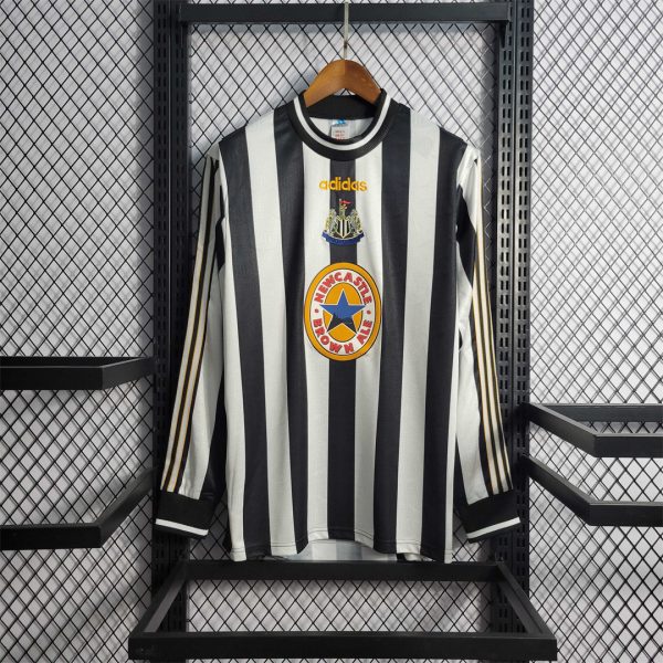 Adidas Newcastle United Retro Home Long Sleeve Football Jersey 97-99 - Image 3