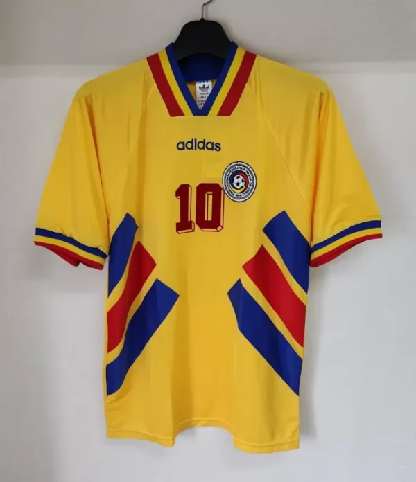 1994 Romania Home Football Retro Jersey - Image 9