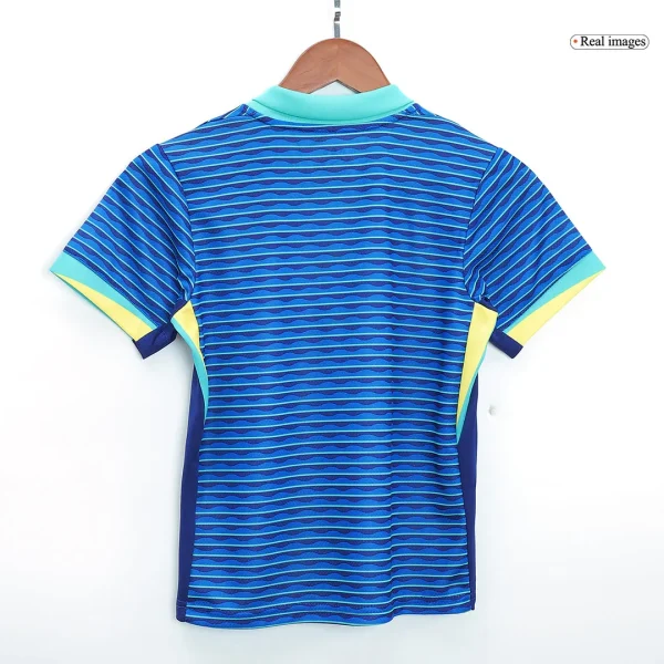 Kids Brazil Custom Away Full Soccer Kits 2024 - Image 4
