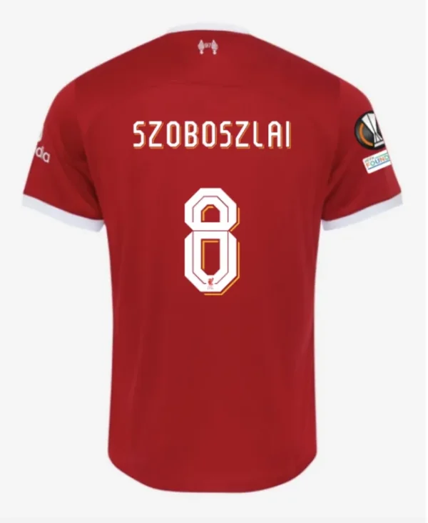 23-24 M.SALAH #11 VIRGIL #4 SZBOSZLAI #8 MAC ALLISTER #10 Liverpool Home Jersey - Image 6