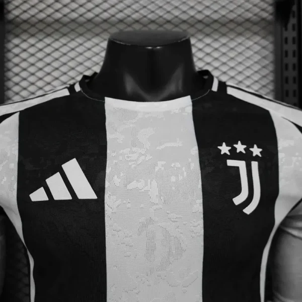 24-25 Juventus Home Soccer Jersey Player Version Long Sleeve - Image 3