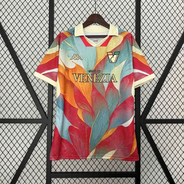 Venezia FC 2024-25 Special Edition Soccer Jersey Red - Image 3
