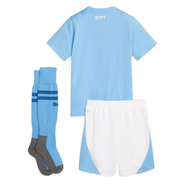 2023/24 Kids Manchester City Home Kit(Jersey+Short+Socks) - Image 2