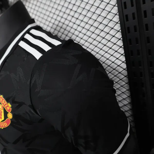 24-25 Manchester United Player Version Black POLO Shirt - Image 6