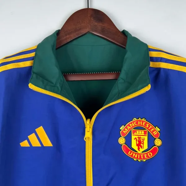 2023-2024 Manchester United Reversible Windbreaker（Blue-Green）Soccer Jersey 1:1 Thai Quality - Image 6