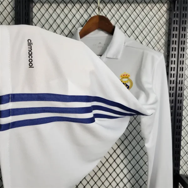 2016/17 Real Madrid Retro Long Sleeve Home Jersey - Image 8