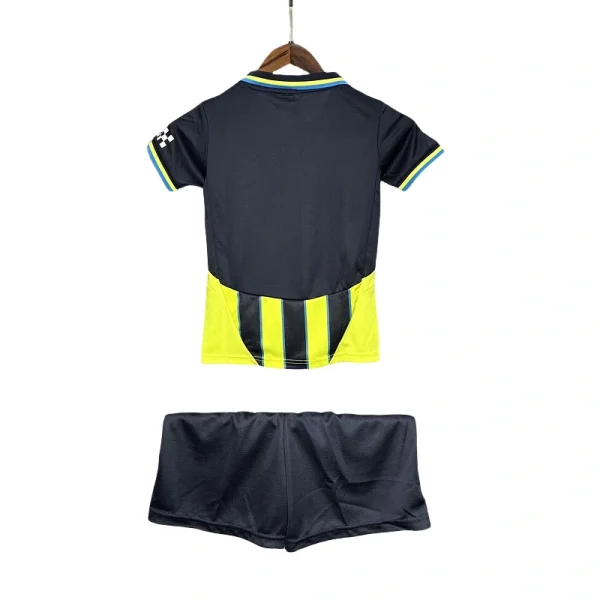 24-25 Manchester City Away Kids Kit Jersey+Shorts - Image 2