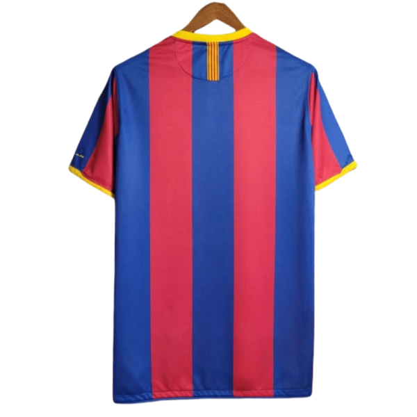 10-11 Retro Barcelona Messi Home Football Shirt - Image 2