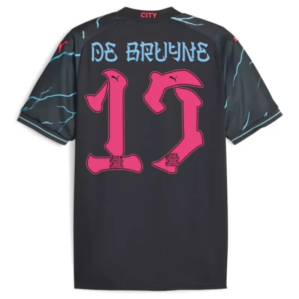 2023/24 Manchester City HAALAND #9 GREALISH #10 DE BRUYNE #17 J.ALVAREZ #19 FODEN #47 Japanese Tour Printing Third Jersey - Image 5