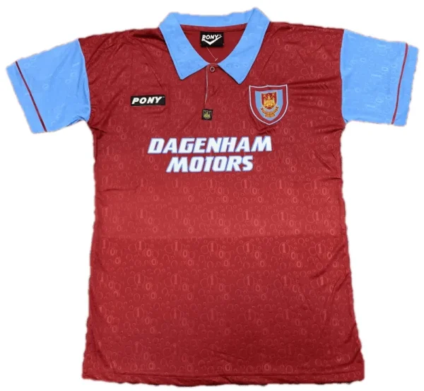 West Ham United 100th Anniversary 1995/96 Retro Jersey - Image 3