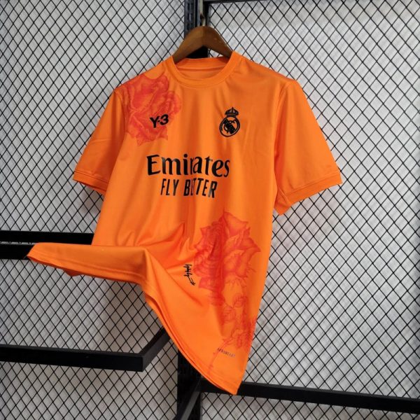 24-25 Real Madrid Y3 Orange Jersey - Image 9