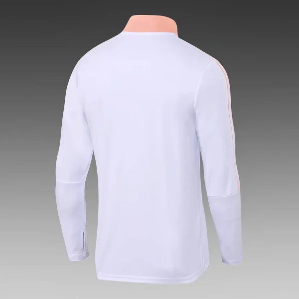 Arsenal Half-Pull Training Suit White Football Shirt 2021/2022 - Image 5