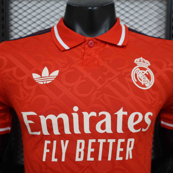 24-25 Real Madrid Red Special Edition Player Version Shirt - Image 3