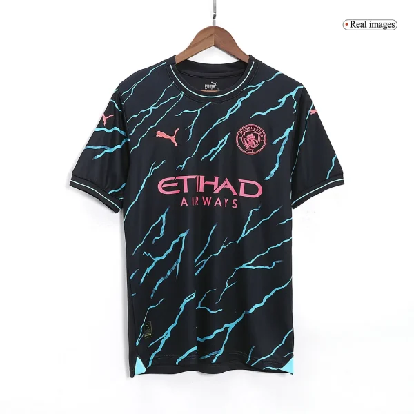 2023/24 Manchester City Third Away Kit Jersey+Shorts - Image 2