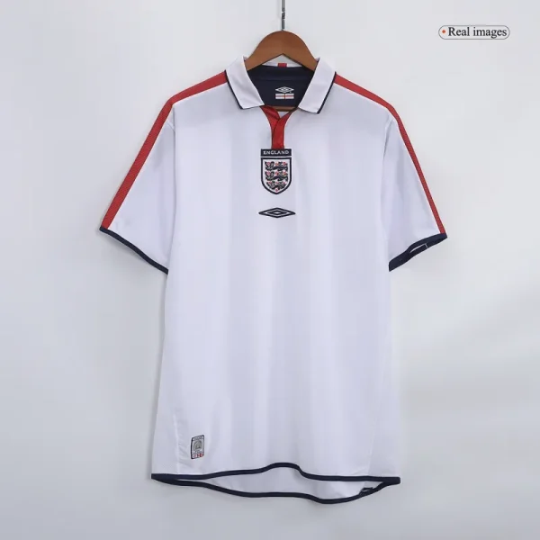 2004 England Retro Jersey Home Replica Euro Cup - Image 3