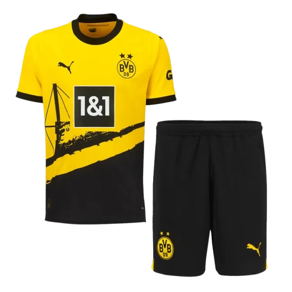 23-24 Borussia Dortmund Home Whole Kit （Jersey+Shorts+Socks） - Image 2