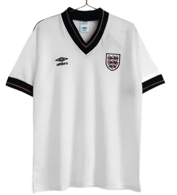 1984/87 England Retro Soccer Jersey Home Replica