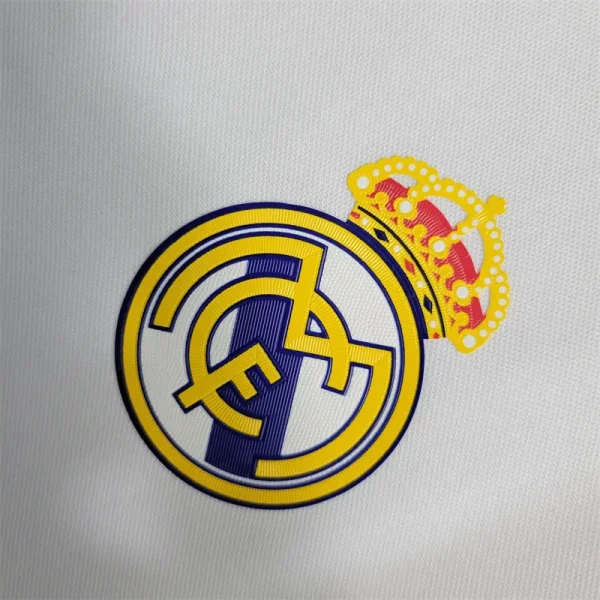 2016/17 Real Madrid Retro Long Sleeve Home Jersey - Image 7