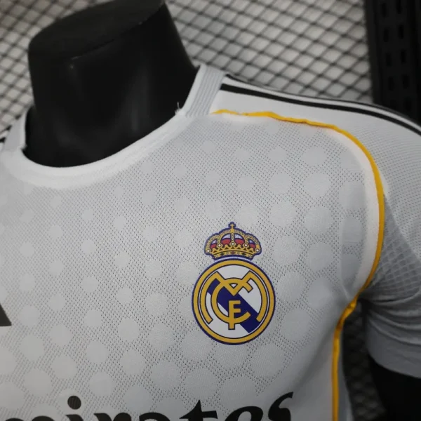 2025-26 Real Madrid Home Soccer Jersey Player Version Shirt - Image 4