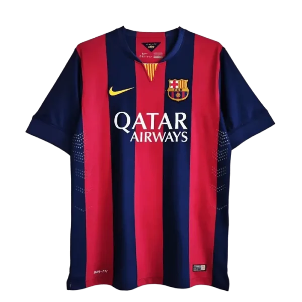 14-15 Barcelona Messi #10 Neymar Jr #11 Retro Jersey Home - Imagen 7