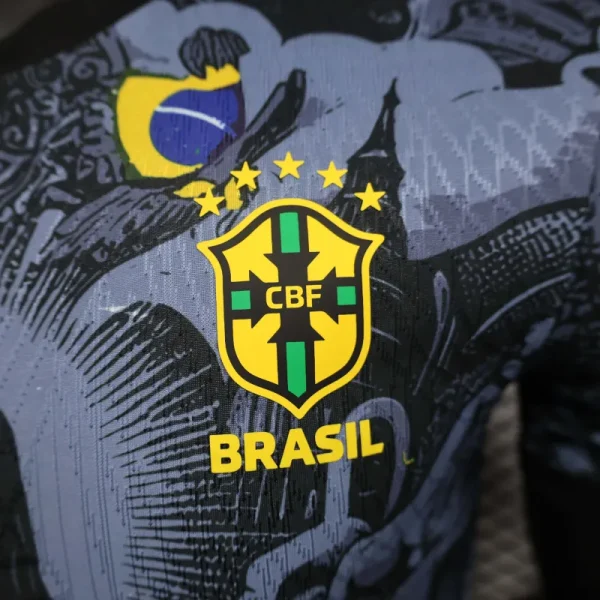 2024 Brazil Christ the Redeemer Special Kit Player Version Shirt Football - Image 5