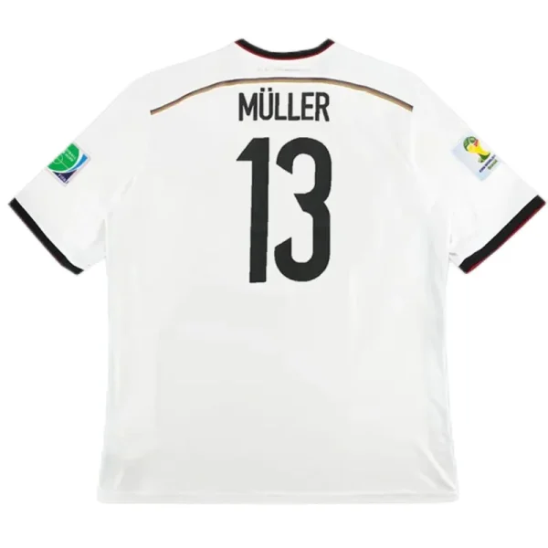 2014 Germany 4 Star Retro Jersey Home World Cup - Image 6