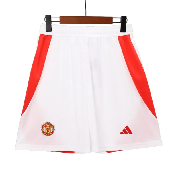 24-25 Manchester United Home Shorts - Image 3