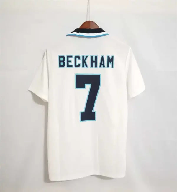 1996 England Retro Jersey Home Replica Euro Cup - Image 3