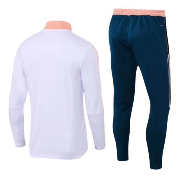 Arsenal Half-Pull Training Suit White Football Shirt 2021/2022 - Image 2