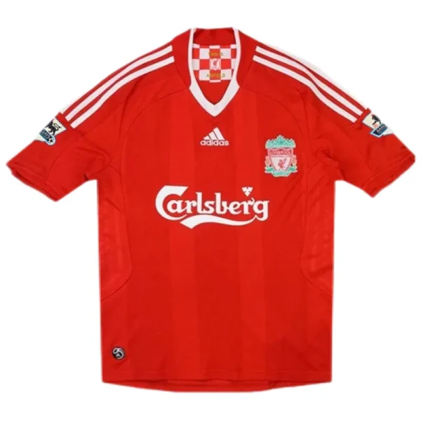 2008/09 Liverpool Gerrard #8 Torres #9 Retro Jersey Home - Image 2