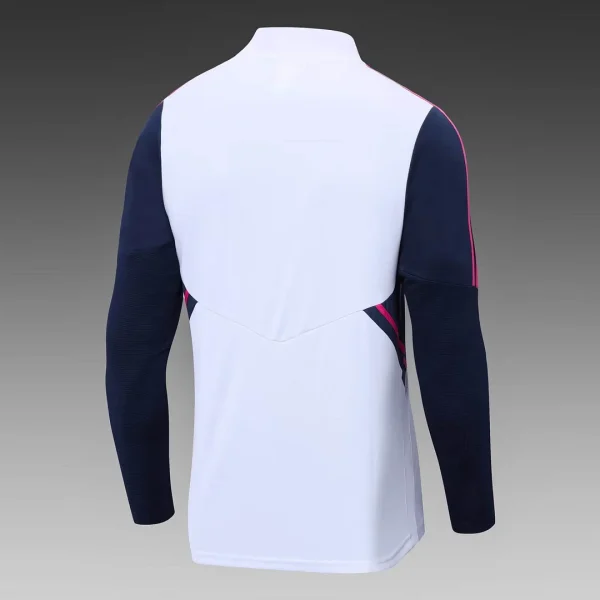 Arsenal Half-Pull Training Suit White Football Shirt 2022/2023 - Image 4